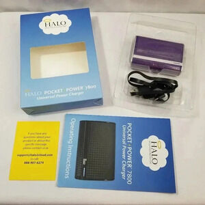 Purple Halo Pocket Power 7800 Universal Charger